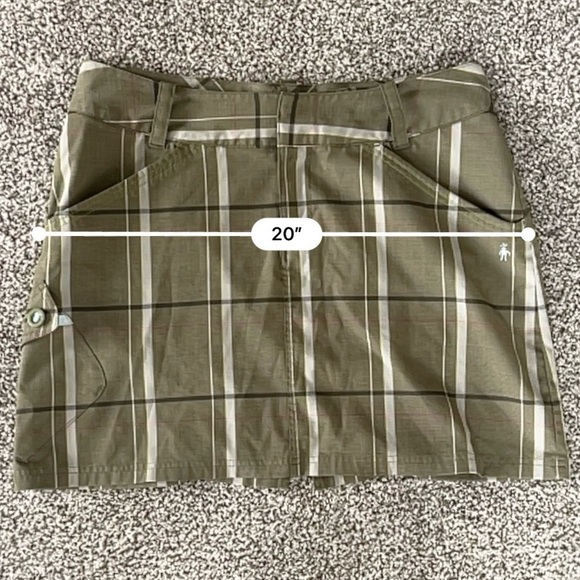 Smartwool Plaid Merino Wool Mini Skirt – Gorpcore Utility Outdoors Preppy - Picture 14 of 15